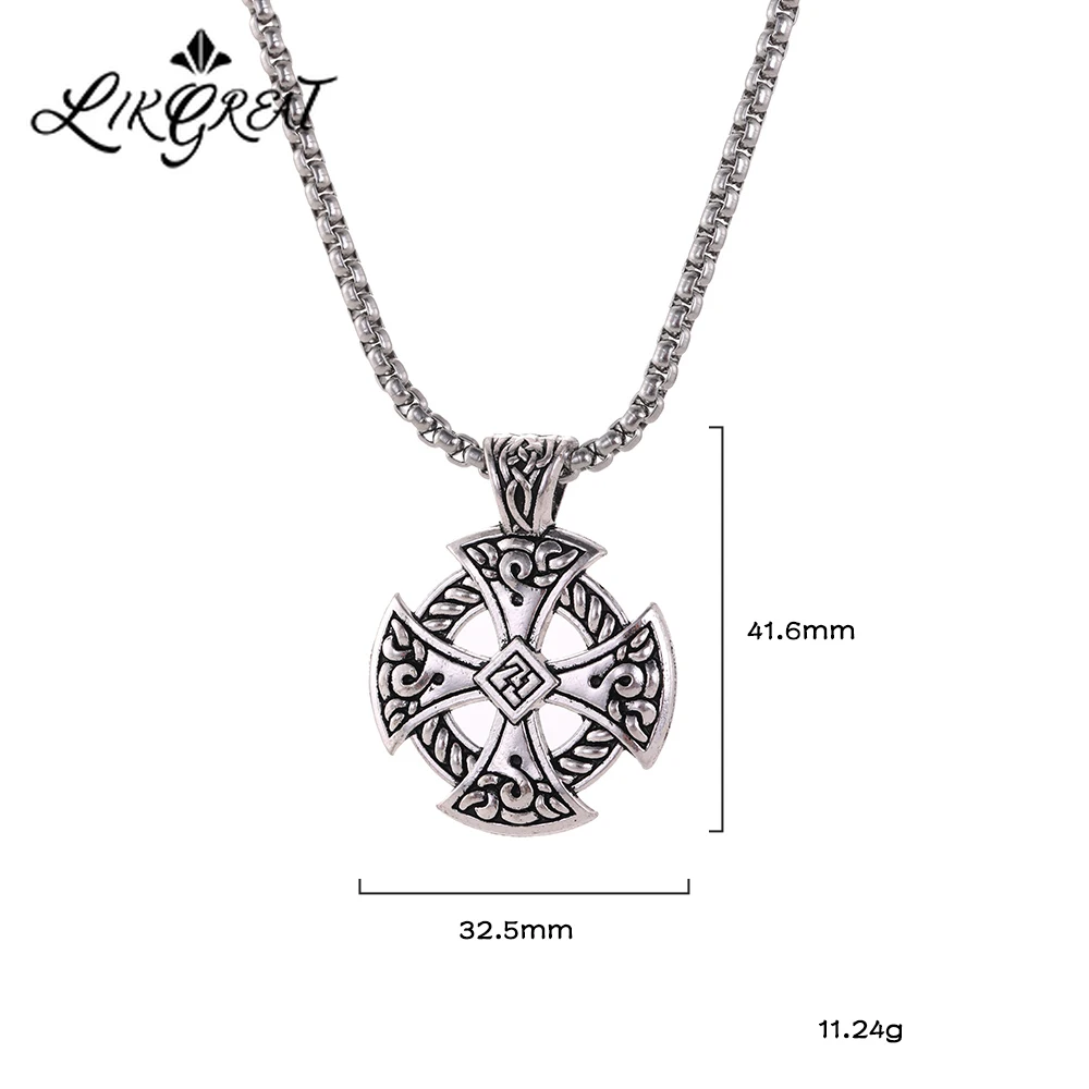 Цепь-амулет LIKGREAT из нержавеющей стали для мужчин ювелирное изделие винтажный