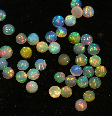 100% натуральный Эфиопский Опал Круглый незакрепленный драгоценный камень