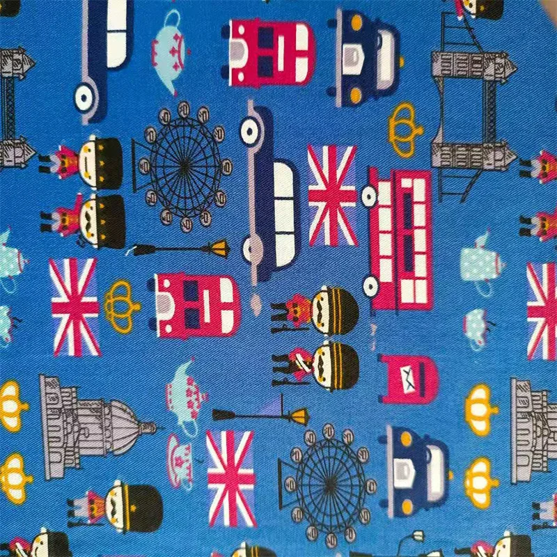 Детская саржевая хлопчатобумажная ткань с принтом сделай сам шитье квилтинг