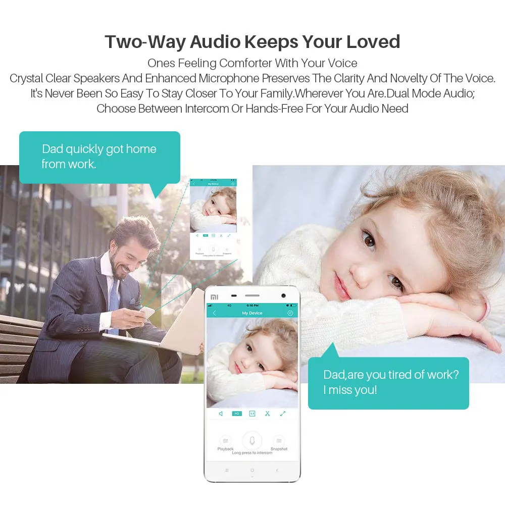 Беспроводная IP-камера для домашнего видеонаблюдения панорамная камера с