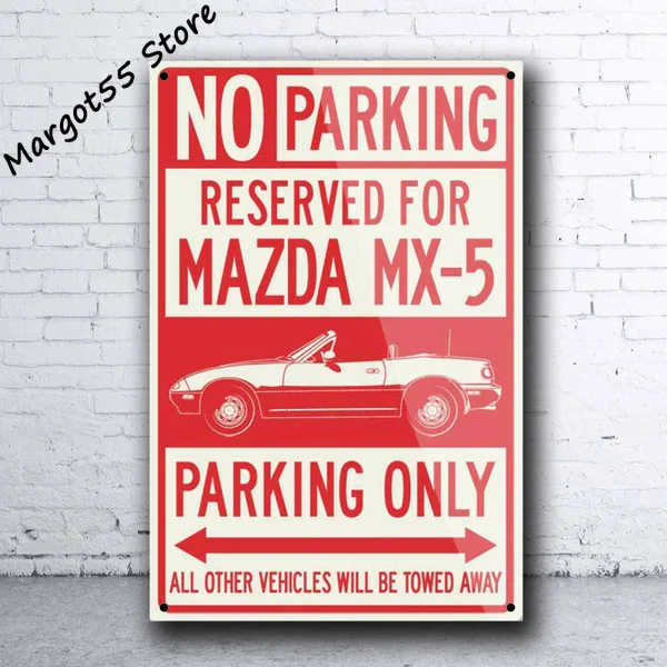 Задний плакат в стиле ретро для Mazda украшение дома гаража бара | Дом и сад