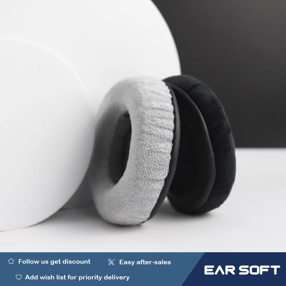Enlarge Earsoft Replacement Cushions for ATH-AD1000X ATH-AD2000X Headphones Cushion Velvet Ear Pads Headset Cover Earmuff Sleeve