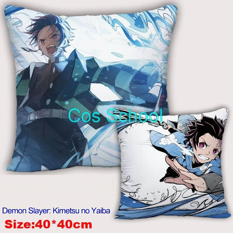 Cos школьная аниме Kamado Tanjirou Nezuko подушки Demon Slayer Kimetsu no Yaiba подушки Agatsuma Zenitsu наволочка+ подушки - Цвет: G