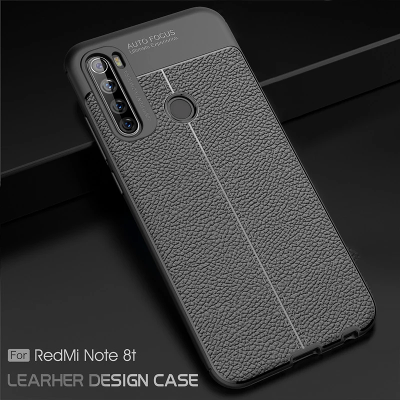 Чехол для Xiaomi Redmi Note 8 T роскошный кожаный мягкий силиконовый чехол бампер