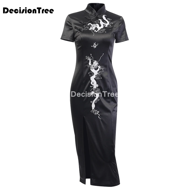 Женское винтажное кружевное платье Ципао элегантное китайское с