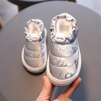 kids shoes baby boots winter snow boots keep warm cotton shoes children waterproof snow boots indoor thicken loafers size 21 30