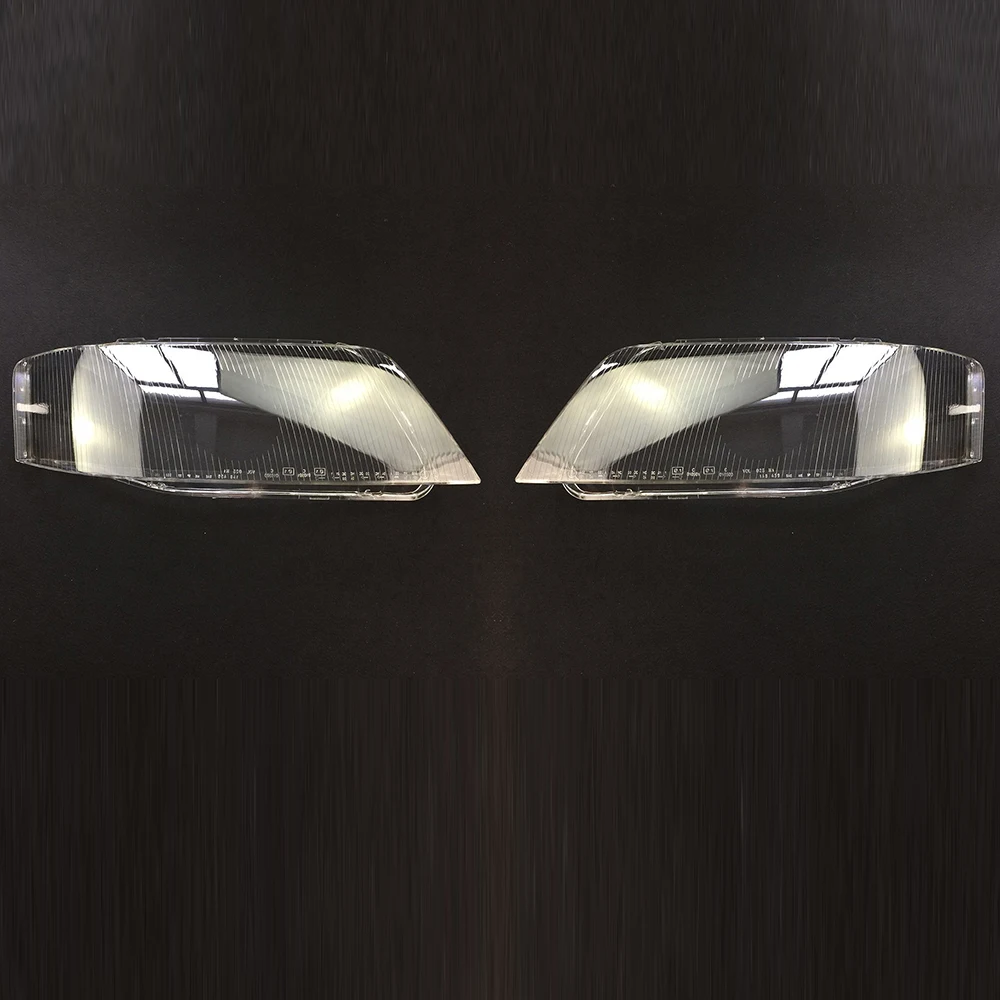 A Pair Для Audi A6 1999 2000 2001 2002 прозрачный автомобильный налобный фонарь с прозрачными линзами, передняя крышка для авто - Цвет: A Pair