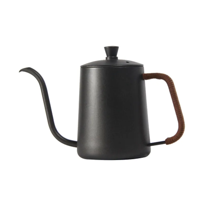 

Drip Kettle Coffee Tea Pot Stainless Steel Non-Stick Coating Swan Neck Thin Mouth Drip Kettle 600Ml