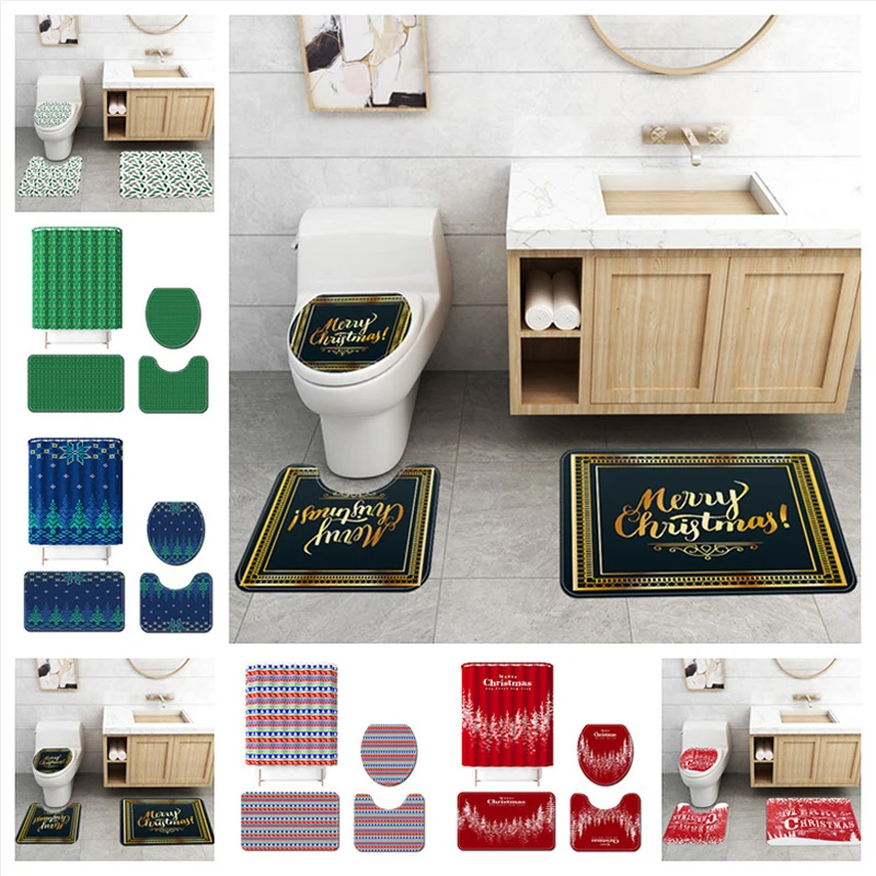 4 шт./комплект Нескользящие шторы для сиденья унитаза | Дом и сад