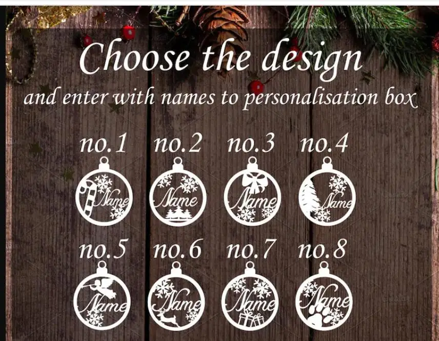 Индивидуальные рождественские шары по индивидуальному заказу рождественская