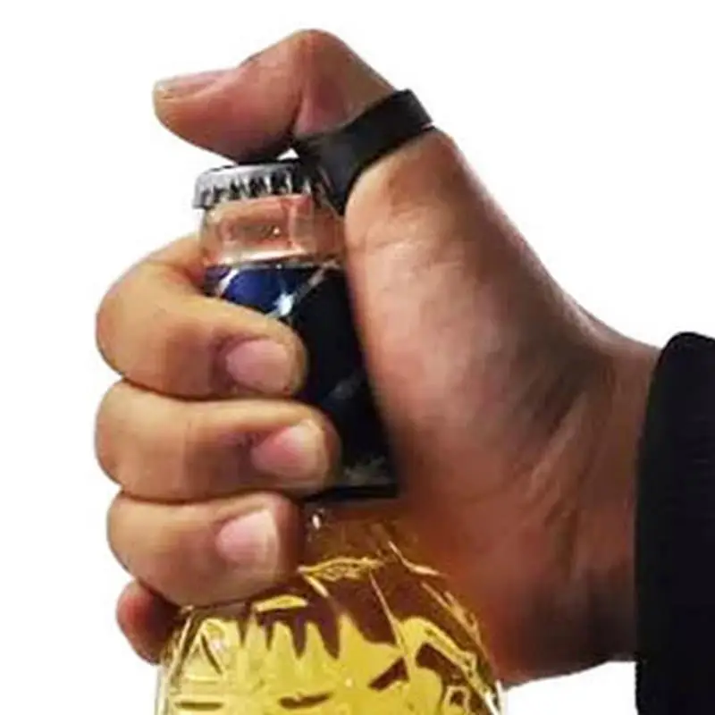 

Portable Ring Bottle Opener Stainless Steel Beer Bottle Opener Colorful Finger Bottle Opener for Party Family Gift Supplies