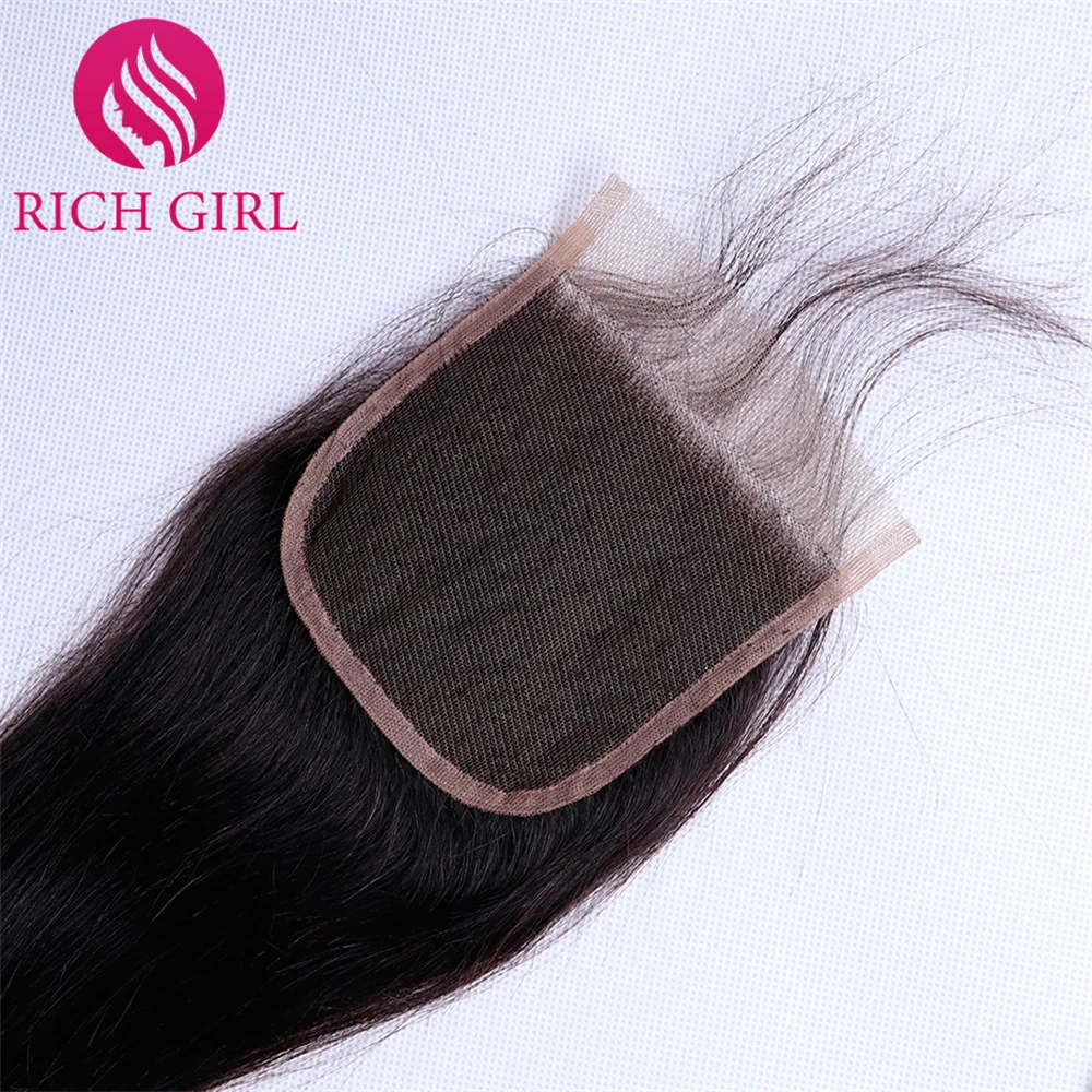 Перуанские прямые волосы Richgirl 13x4 фронтальные человеческие на шнуровке