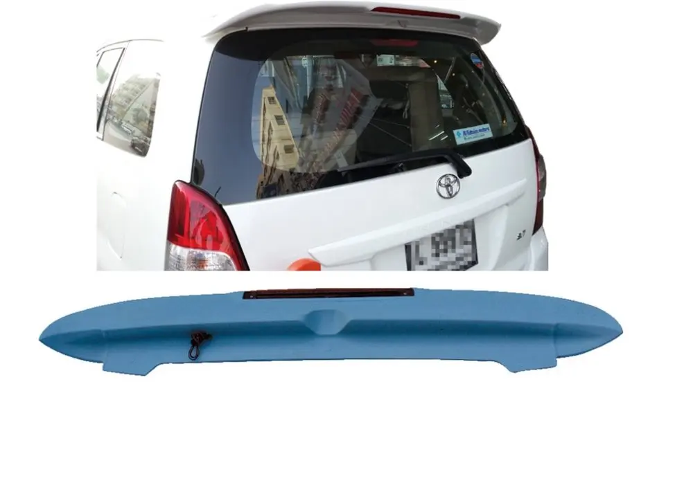 

Задний спойлер RQXR для крыши из АБС-пластика, задний спойлер для toyota innova с неокрашенным светом