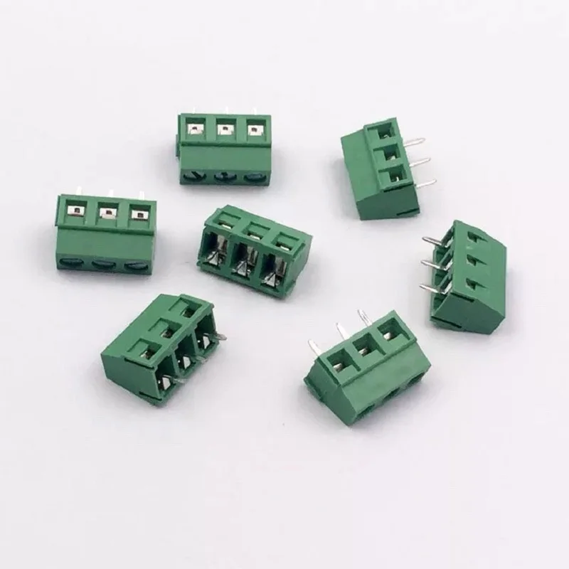 50 шт. шаг 5 0 мм KF128 2P печатной платы Клеммная колодка Connectors2 3 х позиционный может