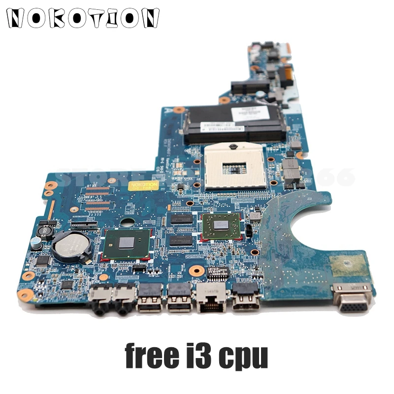 

Материнская плата NOKOTION для ноутбука HP CQ42 G42 G62 CQ62, материнская плата 595183-001 DAOAX1MB6H1 DDR3 free I3 cpu