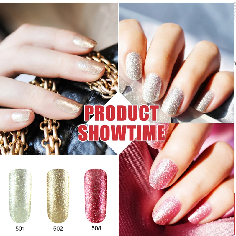 Гель лак Huration для ногтей Блестящий Платиновый полигель маникюра УФ гель цвета