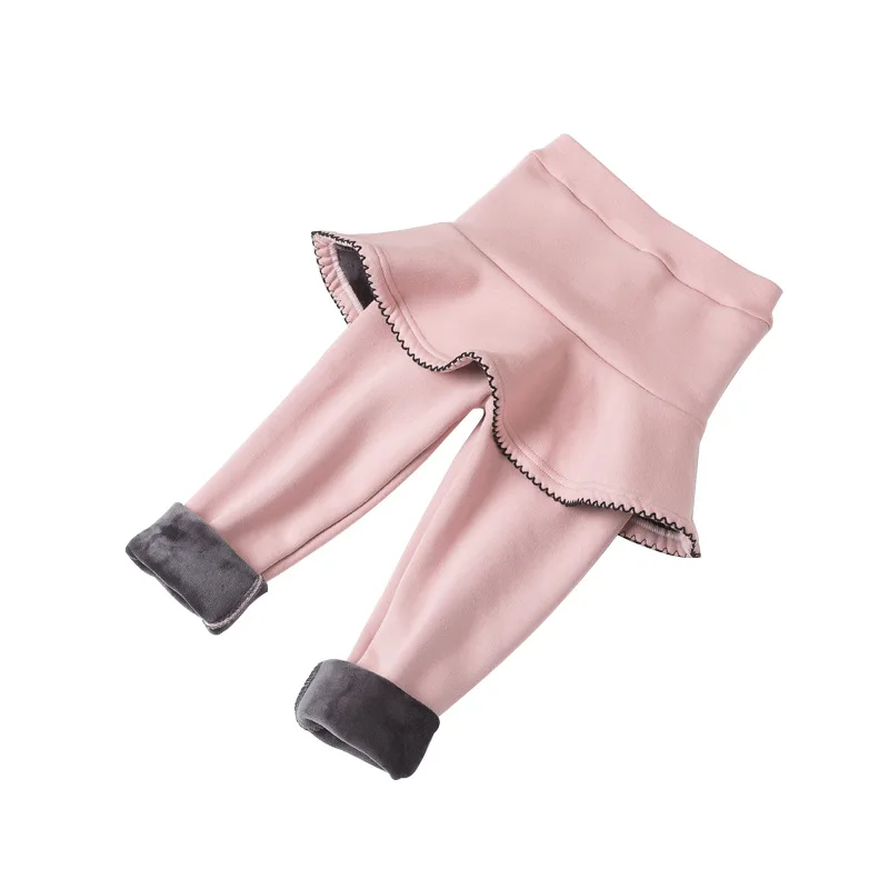 Осень зима Детские леггинсы Юбка для девочек Брюки Утепленные брюки Леггинсы