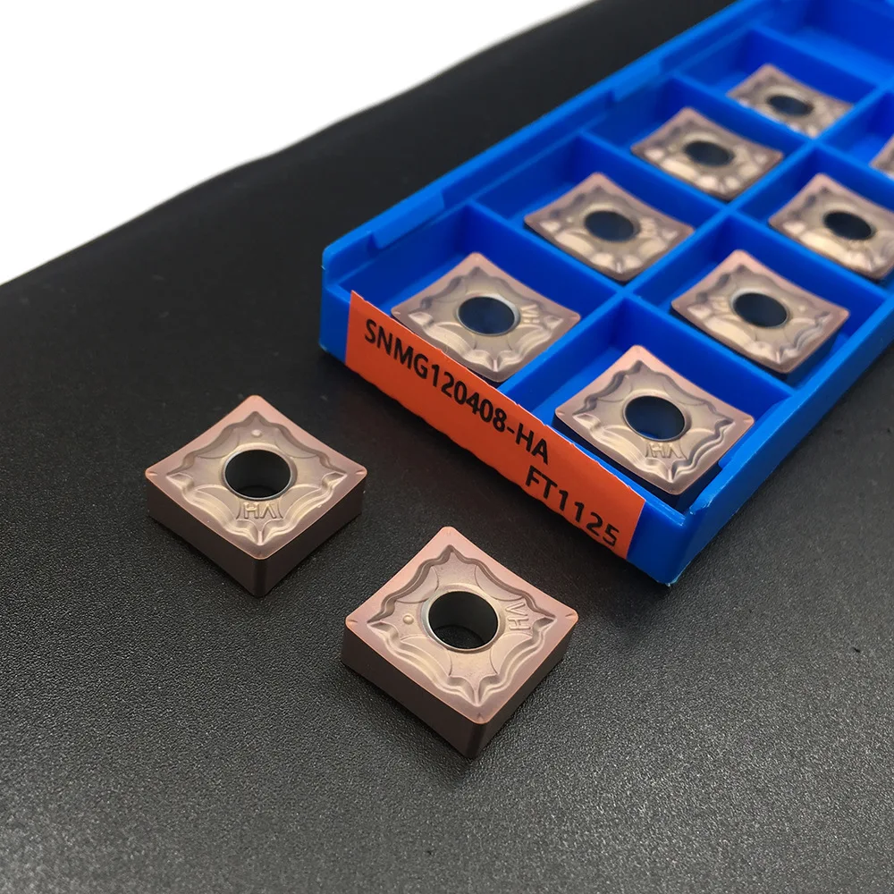 

10pcs/lot SNMG120404-HA FT1125 SNMG120408-HA FT1125 Milling Cutter Tool CNC External Turning Tool Hard Alloy Lathe Cutter