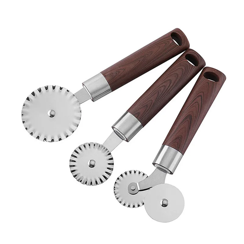 3 шаблона нержавеющая сталь нож для пиццы двойной ролик камень кондитерские