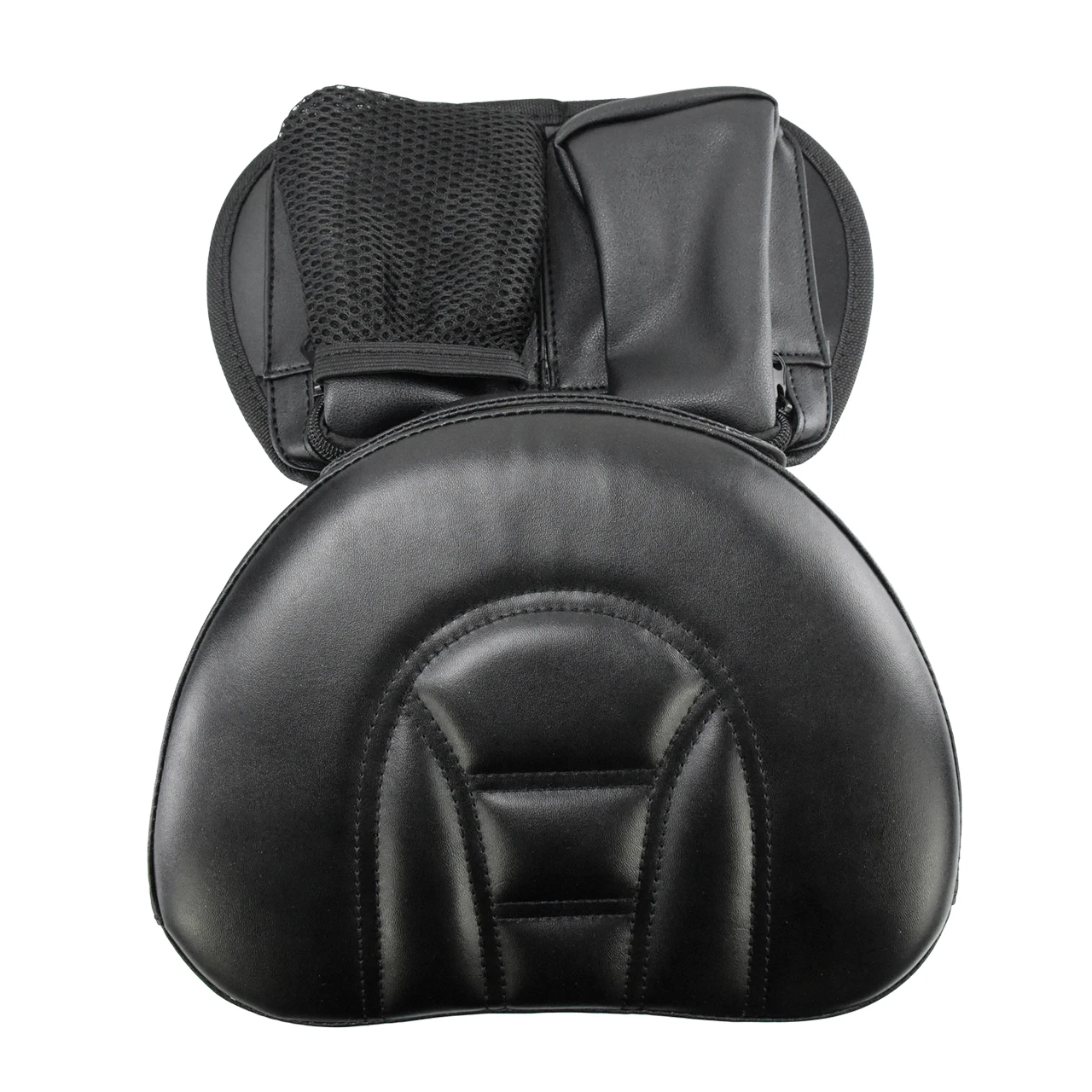 Motorcycle Black Rider Backrest Organizer Pad w/ Pocket For Harley Dyna Super Glide FXD Fat Bob Touring Sportster XL Softail |