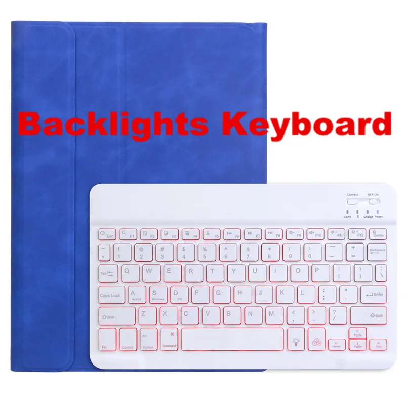 Backlights-BL-BGWBK Съемная Bluetooth клавиатура для iPad 10," A2200 A2198 A2232 смарт-чехол для iPad Air 10,5" A2123 A2152 A2153 - Цвет: Backlights-BL-BGWBK