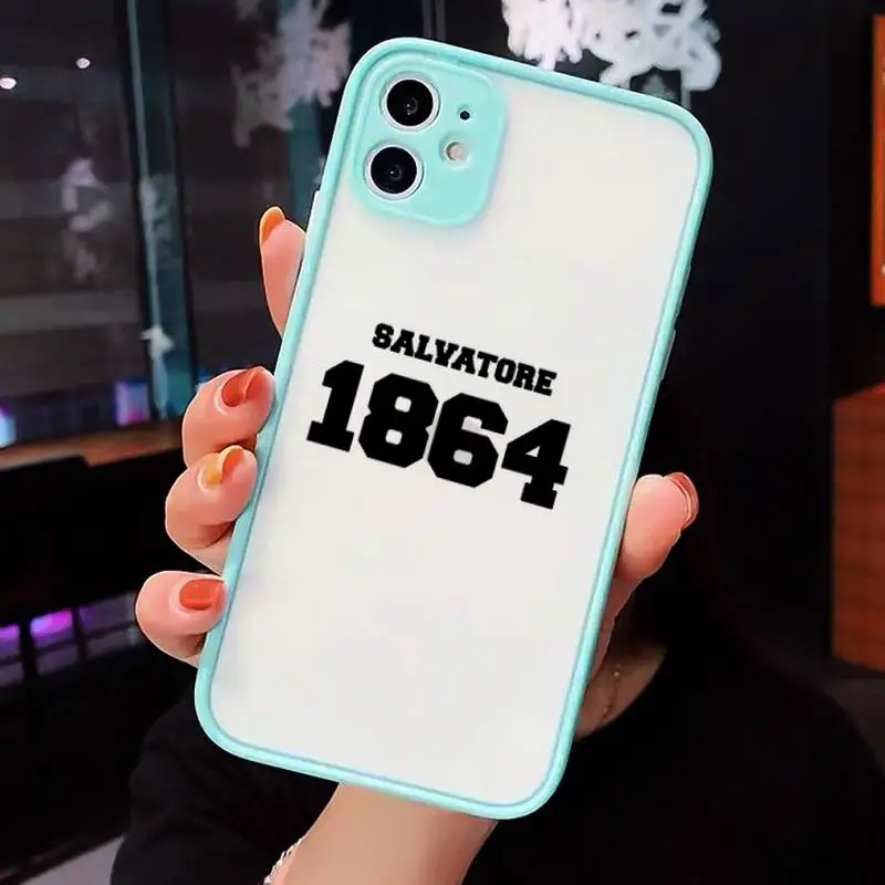 

The Vampire Diaries Phone Cases matte transparent For blue iPhone 7 8 x xs xr 11 12 pro plus max mini Clear Funda