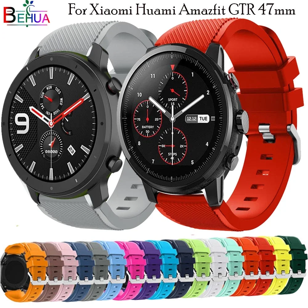 

22mm 20mm Strap for samsung galaxy watch 4 classic 46mm Gear S3 Frontier/active 2 silicone Bracelet huawei watch gt/2/2e band