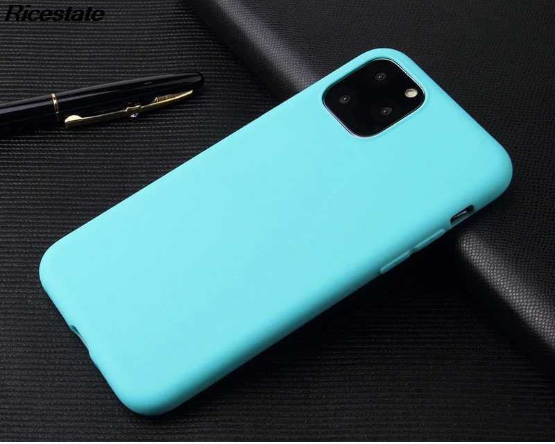 Мягкие Матовые чехлы для iPhone 7 plus 8 6 6s X XS max XR 11 12 Pro MAX | Мобильные телефоны и