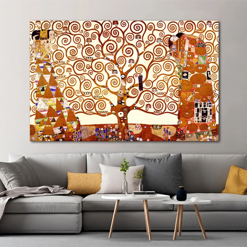 Картина на холсте с изображением дерева жизни RELIABLI абстрактные картины плакаты и
