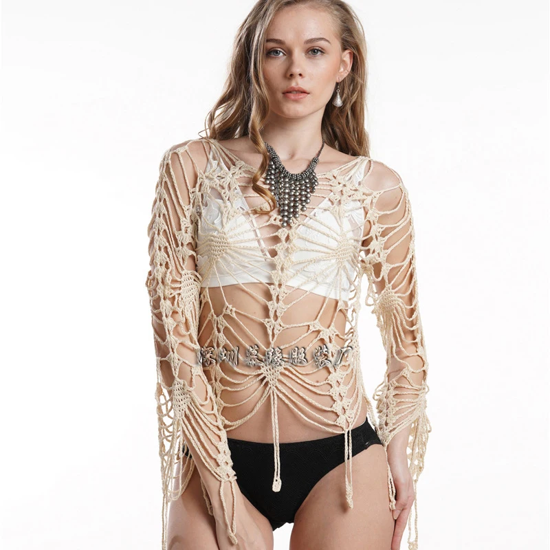 Женское пляжное платье накидка для пляжа сексуальная летняя топы купальник