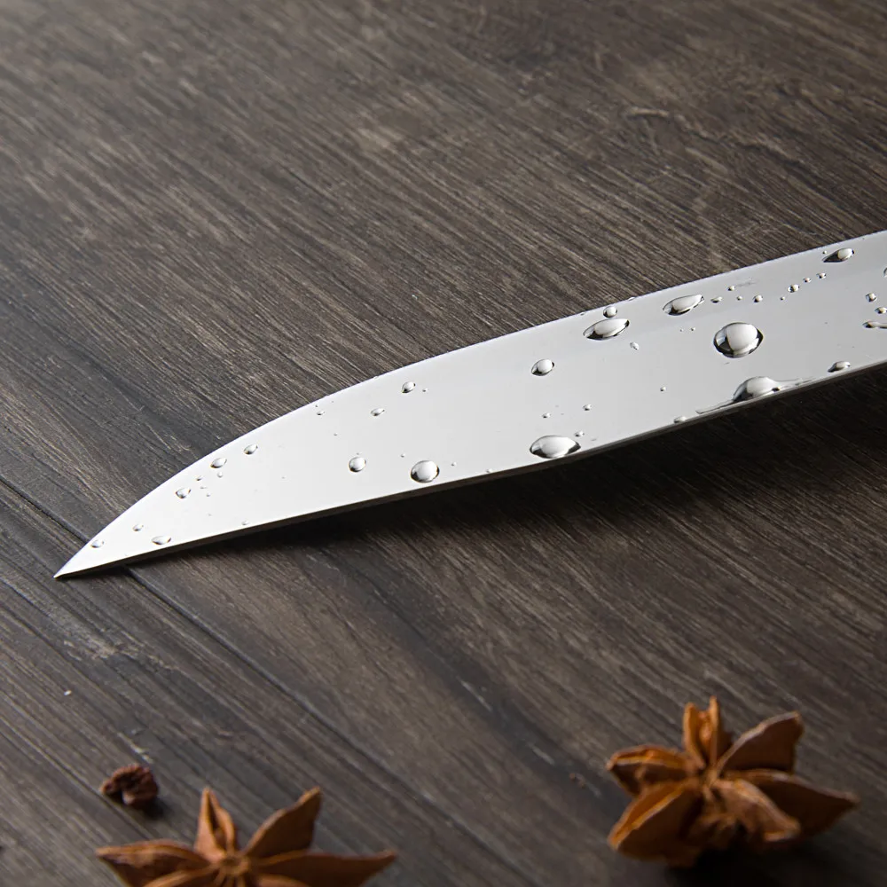 Qing 6 8-дюймовый кухонный нож для обвалки шеф-повара из нержавеющей стали полностью