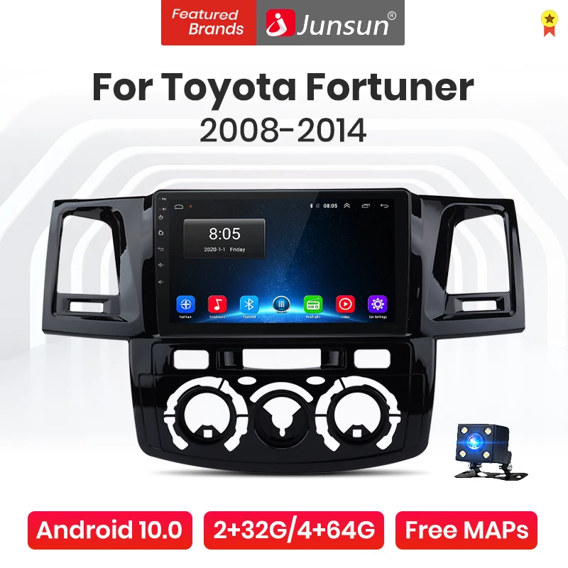 Junsun V1 Android 10 AI Голосовое управление 4G wifi DSP автомобильное радио мультимедиа для