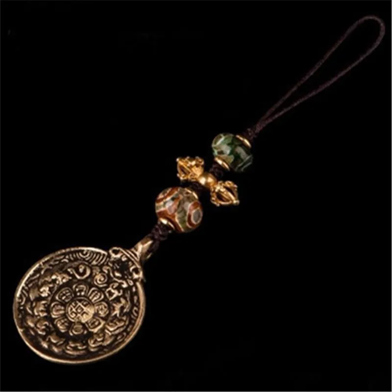 Медный крест Ваджра в стиле ретро подвеска для ключей ювелирные изделия ручной