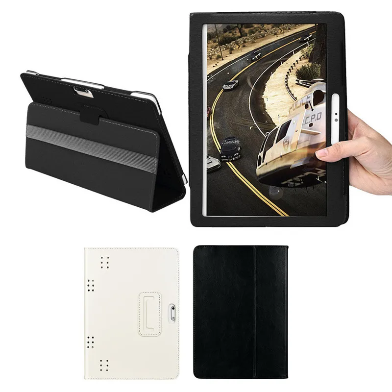 Универсальный однотонный Чехол книжка для планшета 10 1 дюйма флип чехол из
