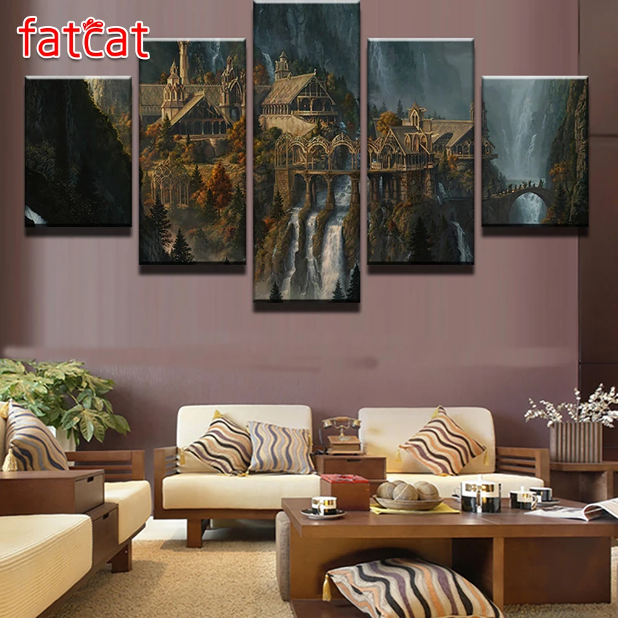 

Набор для алмазной вышивки «Замок чудес», 5 панелей