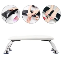 superior quality black genuine leather hand pillow rest manicure table hand cushion pillow holder arm rests nail art stand