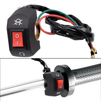 22mm motorcycle handlebar switch momentry buttton flash warning scooter electric vehicle modified emergency signal lamp switch