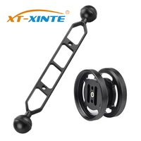 xt xinte aluminum double 67mm macrowide angle lens stand holder with 57911inch diving floating arm underwater dslr camera