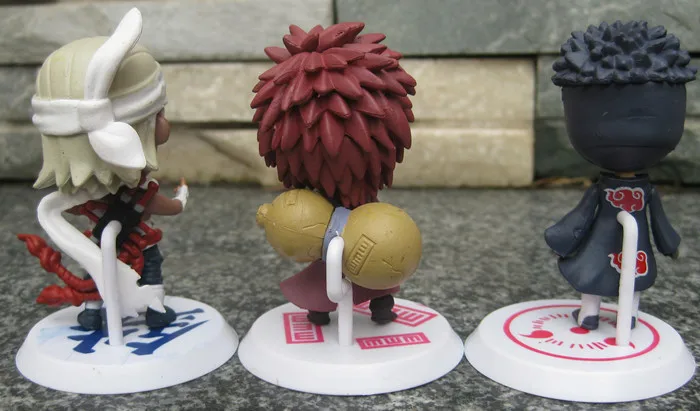 Экшн фигурка Naruto Itachi Gaara Sasuke mini Q ver 6 шт./лот см кукла игрушка из ПВХ подарки подарок