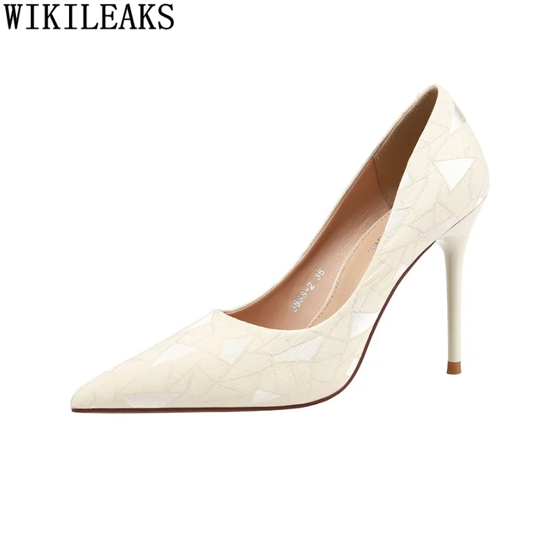 

Office 2021 Shoes for Women 2021 High Heels Wedding Shoes for Women Bride Pumps Women Shoes Korean Fashion Zapatos Mujer Zapatos