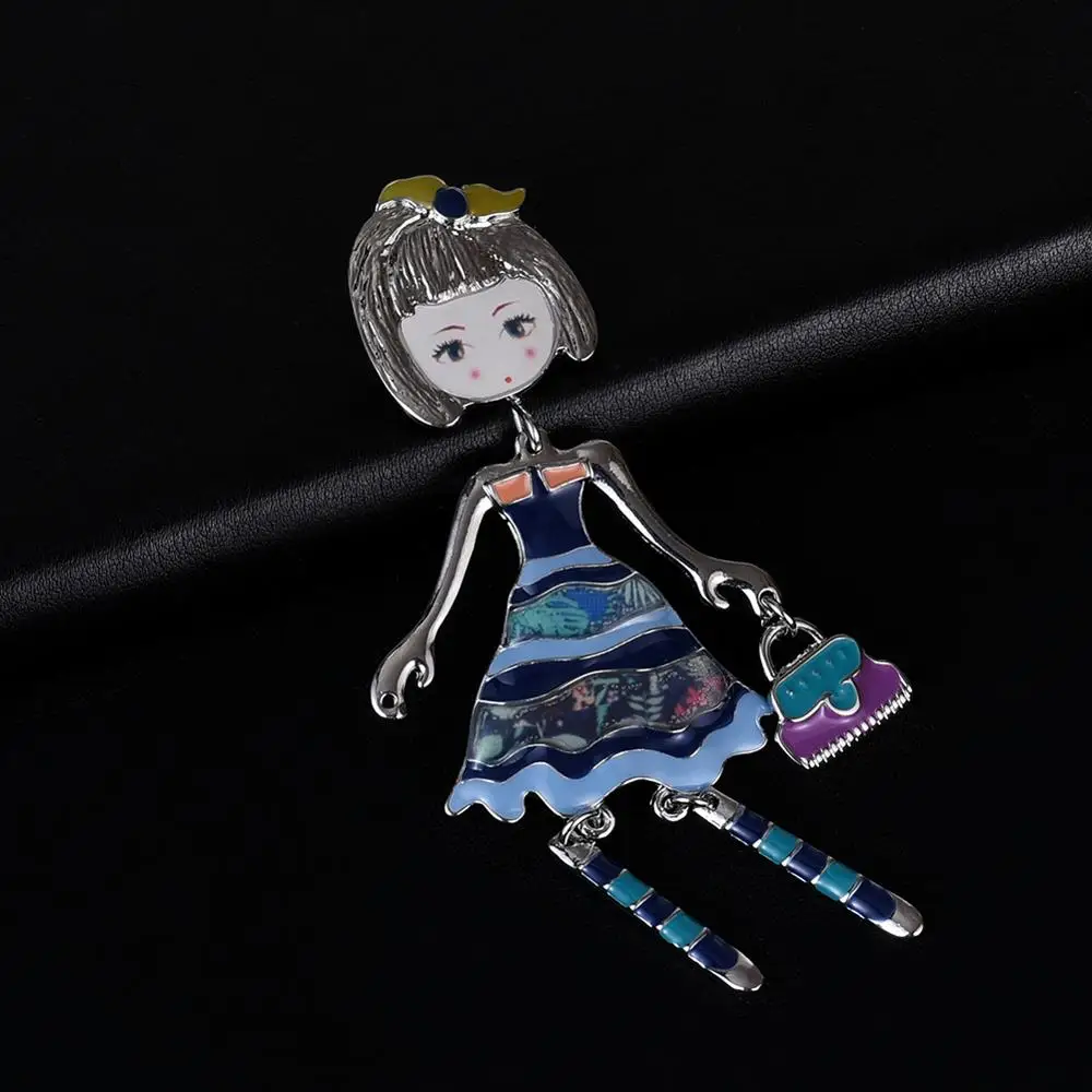 2019 Новое поступление персонализированный дизайн розовая кукла броши булавки для