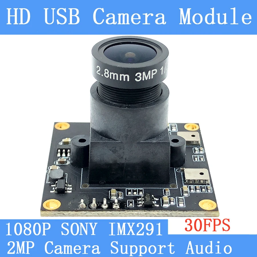 Plug and play ночное видение низкой освещенности камера 1080P HD 30fps SONY IMX291 высокое