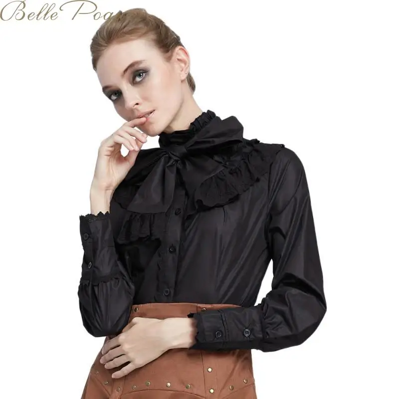 Женская шифоновая блузка с бантом Belle poque Повседневная длинным рукавом для офиса
