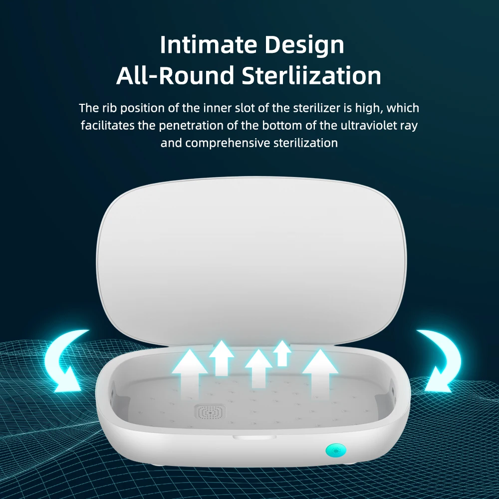 

Wireless charging UV Sterilizer Box 3 In 1 Face Mask Sterilizer Box Anti Bacteria Ultraviolet Ray Disinfection for Watch Phone