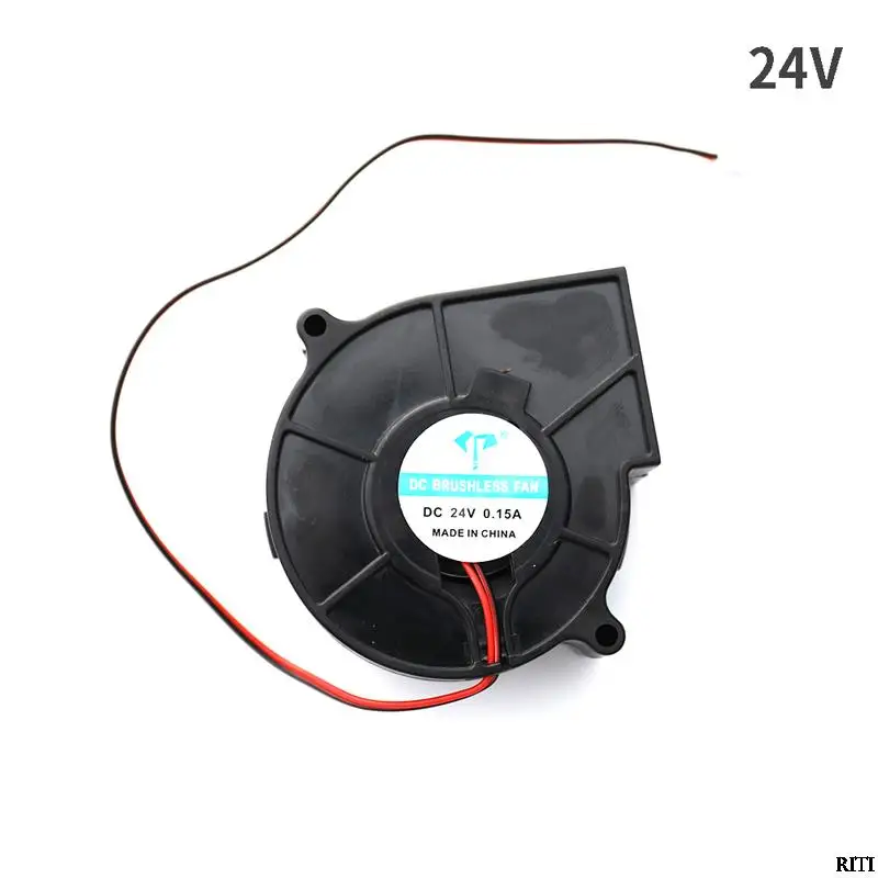 

5V 12V 24V USB 75mm x 30mm Turbine Centrifugal Blower Cooling Fan