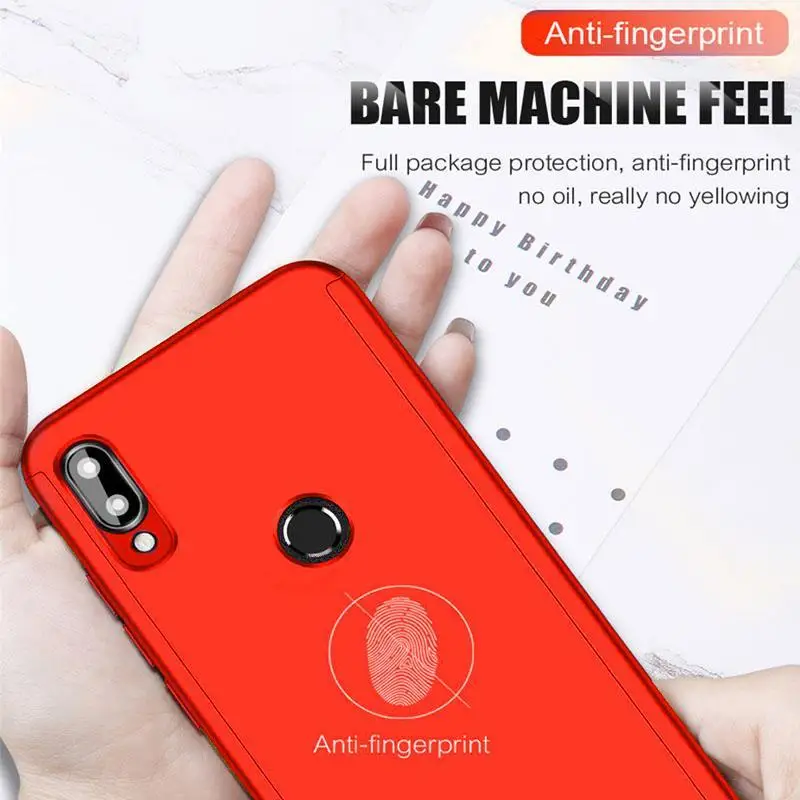 360 Full shockproof Case For Xiaomi Redmi Note8 Pro Note7 8A 7A K20 on Mi 9T 9X CC9E A3 A2 Lite Cover with Glass Gift |