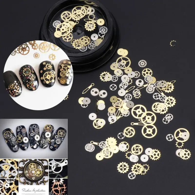 

60Pcs Mixed Steampunk Cogs Gear Clock Charm UV Frame Resin Jewelry Fillings DIY Resin Casting Jewelry Making Tools