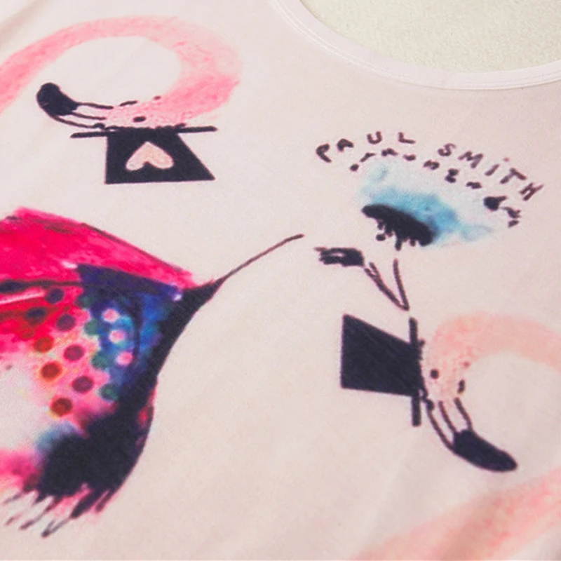 Женская футболка с круглым вырезом и принтом фламинго в стиле Харадзюку | одежда