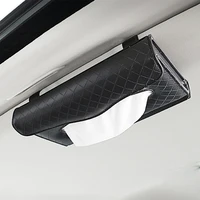 universal car tissue box towel sets car sun visor tissue napkin box holder auto interior storage decoration car accessories
