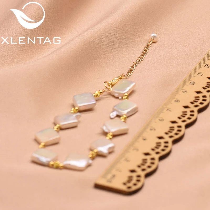 Женский браслет XlentAg из серебра 925 пробы с натуральным пресноводным жемчугом |